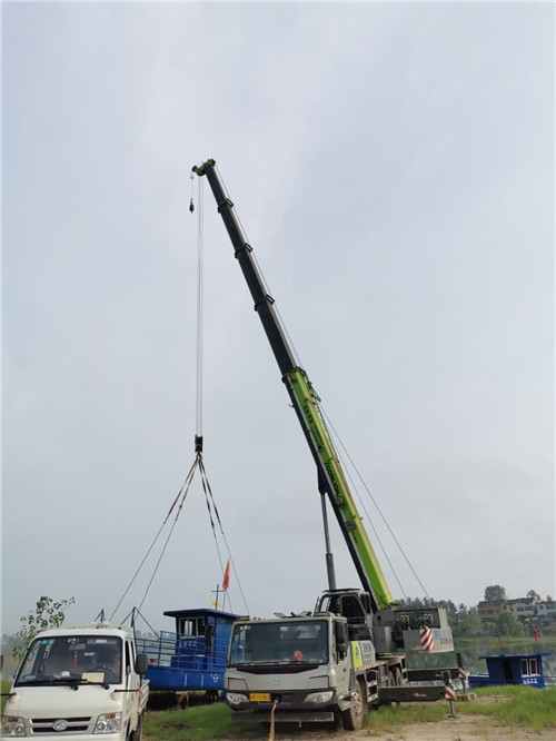 永胜县桥梁建设吊装案例